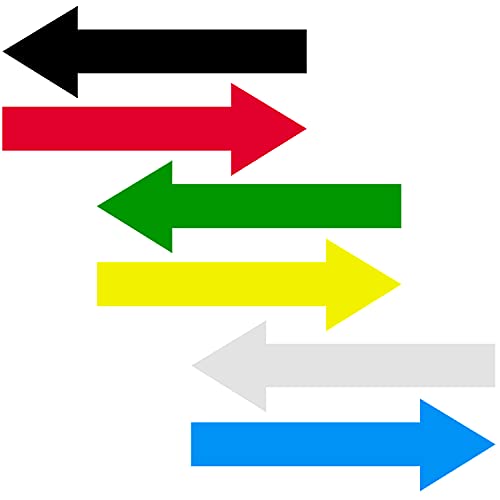 72 Hojas Engomadas de la Flecha - Fluorescente Pegatinas Flecha Color Etiquetas Notas Adhesivas Marcador de Página de Neón 10 x 3 cm Cover