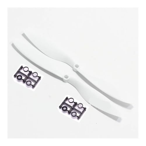 Hélices 10x4,5 1045 pour quadricoptère Em avec arbre moteur 8mm en blanc paquet de 8 pièces