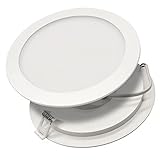 max K O M F O R T 2er Set LED Panel 18W rund ultraslim neutralweiß 4000K – Einbaustrahler Spot Deckenleuchte – leichte Kunststoff-Ausführung für Wohn- & Geschäftsräume