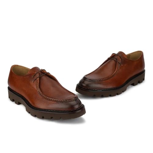 Image of Woods Classic Full-Grain Leather Shoes - Premium Stylish Trendy Fashion Footwear, Comfortable & Durable Design, Perfect, Casual Outings, Office, Lightweight Shoes