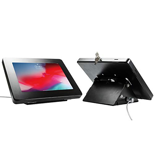 Product Deal Security Angle-Flip Kiosk – CTA Premium Angle-Flip Security POS Kiosk with Storage Compartment for iPad 7th/ 8th/ 9th Gen 10.2”, iPad Pro 11”, Galaxy Tab 9.7”, Galaxy Tab 10.1” (PAD-PARAPK)
