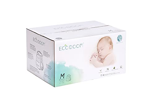 ECO BOOM - PANT - BRAGUITA PAÑAL TALLA M, Ecológico de BAMBÚ Natural. 70% Biodegradable, Hipoalergénico