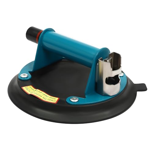 TBVECHI Industrial Glass Sucker, 8inch Heavy Vacuum Suction Cups Hand-held Glass Lifter Fit for Granite and Glass Lifting, Tiles, Marble, 350lbs Load Capacity