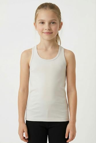 Image of Kurve Premium Girls Seamless Supersoft Wide Strap Comfortable Racerback Tank (Made with Love in The USA)