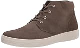 ECCO Men's Soft Classic Boot Sneaker, Tarmac Suede, 9-9.5
