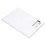 PATIKIL B5 Dimension Doux Spirale Graphique Ordinateur Portable, 7 x 9.8 Pouce 80 Feuilles/ 160 Pages Grille Épais Papier Ligné Couverture Rigide Note Tampon pour Maison Bureau, Blanc