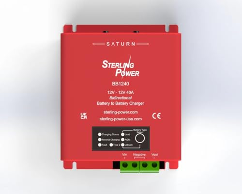 Sterling Power Battery to Battery Charger 12V Input to 12V Output 40amp DC Powered Charger