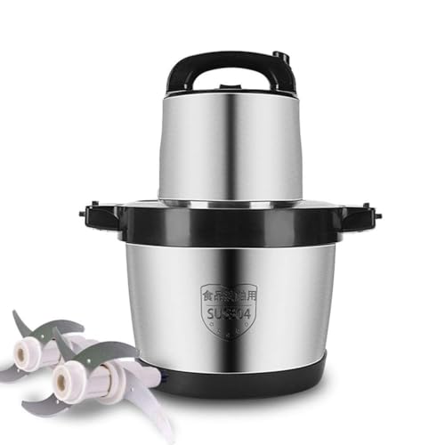 Genérico Procesador de Alimentos de Acero Inoxidable para el electrodoméstico de la Cocina 6L - 1000W Potencia con 4 Cuchillas afiladas para Vegetales, Frutas y nueces de Gran Capacidad