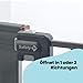 Safety 1st Easy Close Metal Gate, Treppenschutzgitter ohne Bohren, 73–80 cm (bis 108 cm erweiterbar), leicht schließbares Türschutzgitter, mit 1 Hand öffnen, kein Bohren, Zweifachsicherung, Dark Grey