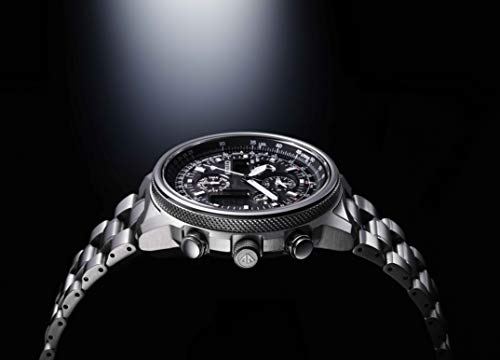 [CITIZEN] 腕時計 PROMASTER PMV65-2271 ( 光発電エコ・ドライブ / 電波時計 / クロノグラフ ) メンズ ジェットセッター クロノグラフ ビジネス ブラック シルバー 黒 電波ソーラー 商品画像13