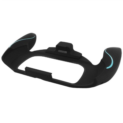eForBuddy High Performance Gaming Hand Grip for Sony PS Vita, Black with Blue