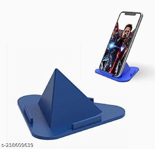 Image of VARNI ADR Portable Three-Sided Triangle Desktop Stand Mobile Paradise Universal Phone Pyramid Shape Holder Desktop Stand (Multi Color) (Pack of 4) Mobile Holder