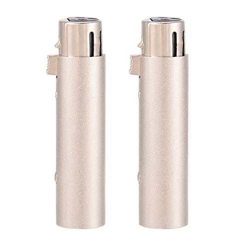 Adaptador XLR Macho a Hembra 3 Pines x2 miniatura 1