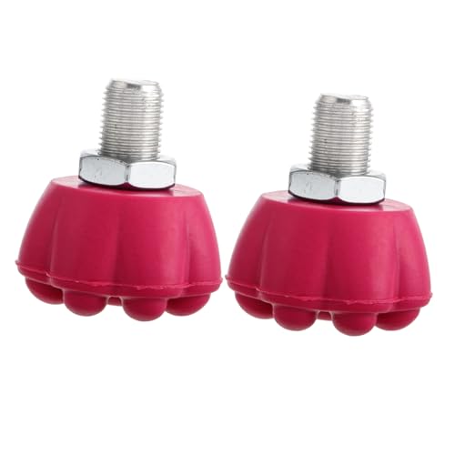 Toyvian 2Pcs Rubber Shaped Roller Skate Toe Stops Durable Replacement Brake Blocks for Use Enhanced Friction for Stable Stopping Performance