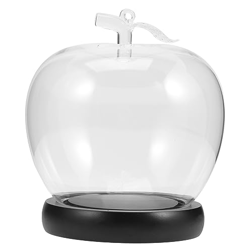 Récipient en verre en forme de pomme, cadeau déco fleurs