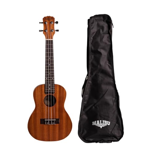 Qual o Melhor Ukulele Concerto de 2025? Melhores Ranking 6 Ukulele Malibu Acústico Concert 23S Natural Com Capa