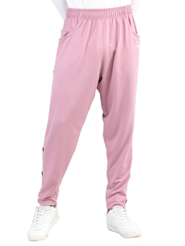Image of CHKOKKO Men Casual Track Pant Gym Workout Lower with Pocket Pastel Pink 3XL