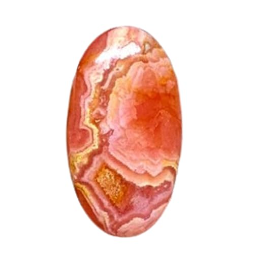 Rhodochrosite naturelle gemme ovale 33x18mm cabochon vrac pour collier et bague