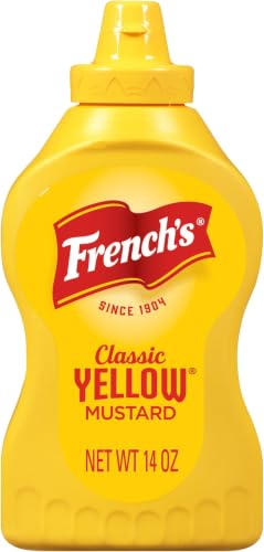 French's Classic Yellow Mustard, No Artificial Colors, 14 oz, (Pack of 5)