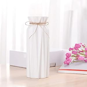 White ceramic vase flower vase dried flower vase for modern home decor fit for foyer living room fireplace bedroom kitchendecent gift 827 h  urban country home decor