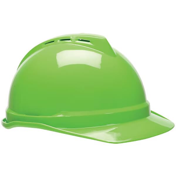 Hard Hat, Polyethylene, 4 Point Ratchet, Type 1, Class C, Lime Green, Mfr: 10035212-A