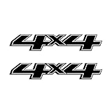 4x4 Truck Decals 2014-2017 Bedside Replacement Stickers Gray Line