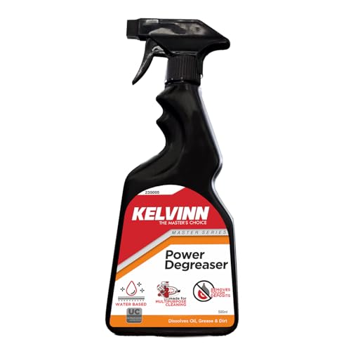 KELVINN Power Degreaser: Industrial-Strength Cleaner for Spotless Cars & Bikes | Dissolves Dirt & Grime, Preserves Engine, Metal, and Paint | Tough Stain Remover for Bathroom & Kitchen - 500 mL