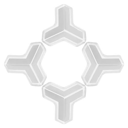 LOORGVEL Protectores de Esquinas Transparentes para Muebles 4 Unidades Diseño T Pequeño Adhesivo Acrílico Protección Infantil para Mesas Escritorios y Sofás Seguridad y Prevención de