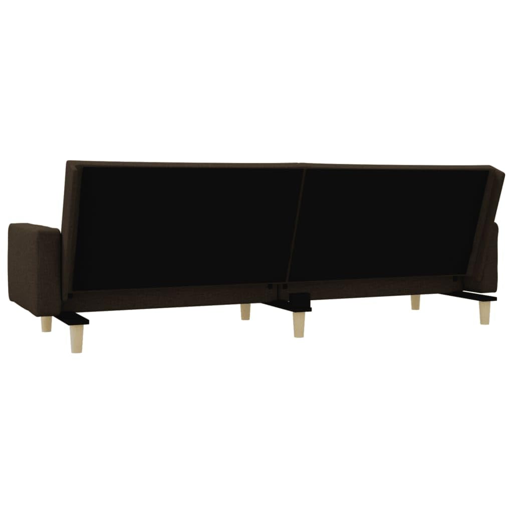 Sofá cama de 2 plazas color topo 220 x 84,5 x 69 cm de tela y marco de madera, diseño moderno, sofá plegable para salón, habitación de invitados, oficina