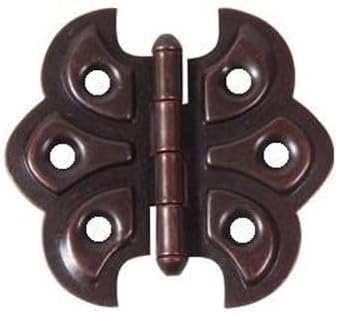Van Dyke’s Restorers Victorian Screen Door Hinge — 4 Inch Cast Iron Self-Closing Hinge in Black Finish, Ornate Vintage Door Hardware for Wooden Screen Doors and Restoration Projects