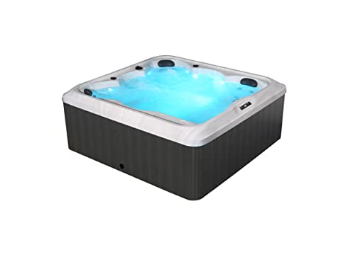 Koosom Jet Hot Tub SPA - 28 Jets Massage Bathtub for 6 Person 80-Inch Square with LED Lights - Image 6