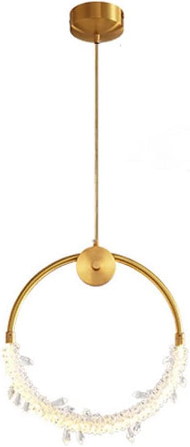 Lustre LED cristal moderne 10W suspendu au-dessus de l'îlot de cuisine ou du salon