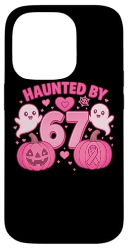Haunted by 67 Six Seven 6 7 Meme Gen Alpha We Wear Pink nEB X}zP[X iPhone 14 Pro p