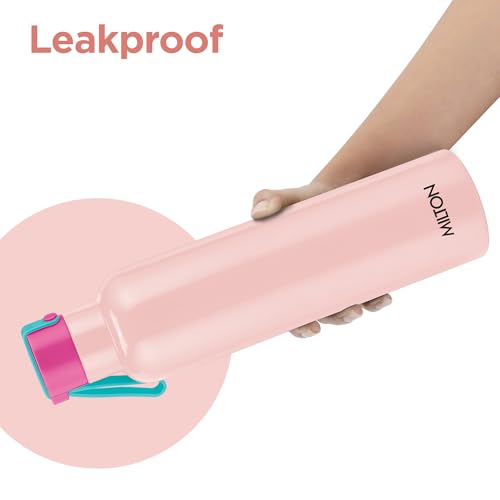 Image of Milton Felice 900 Thermosteel Water Bottle 715 ml, 24 Hr Hot and Cold I Leak Proof Lid, ISI Certified I Vacuum Insulated Flask for Tea, Coffee | Office, Gym, School, Trekking | Travel Bottle I Pink