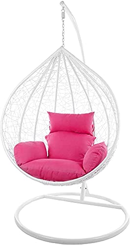 Hindoro Rattan Wicker Wrought Iron Single Seater Swing Chair Stand - Main Image