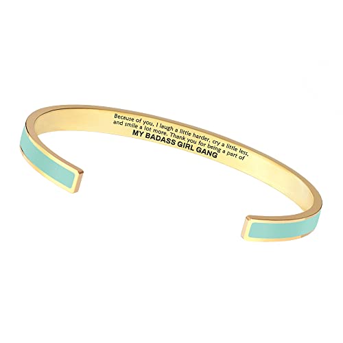 STORYJEWELLERY Friendship Bracelets, Inspirational Bracelets for Women, Friend Bracelet, Matching Bestie Bracelet, Badass Gifts for Women, Friend Jewelry, Friendship Gifts