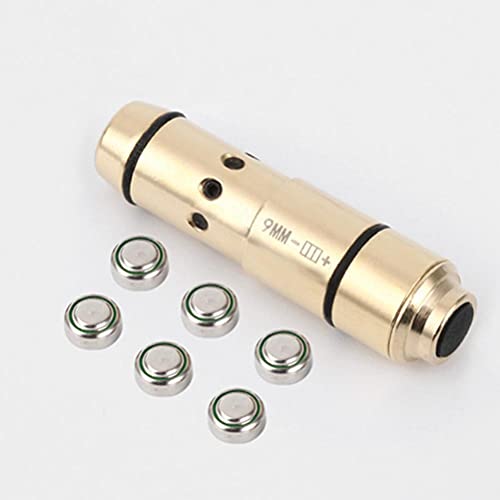 LAWARY 9mm Cartucho de Treinamento de Luz Vermelha com Instrumento de Calibração Infravermelho de Ba