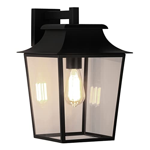 Image of Astro Richmond Wall Lantern 254 Outdoor Wall Light (Textured Black), E27/ES Lamp, Designed in Britain - 1340011 - 3 Years Guarantee
