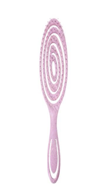 Detangling Hair Brush Lilac Colour Anti Break and Dissolve Knots for Wet Wavy Curly Hair and Extension for Women Ergonomic Spiral Design