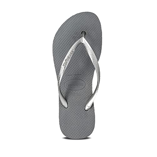 Havaianas Sandálias Femininas, Aço cinza, 37/38
