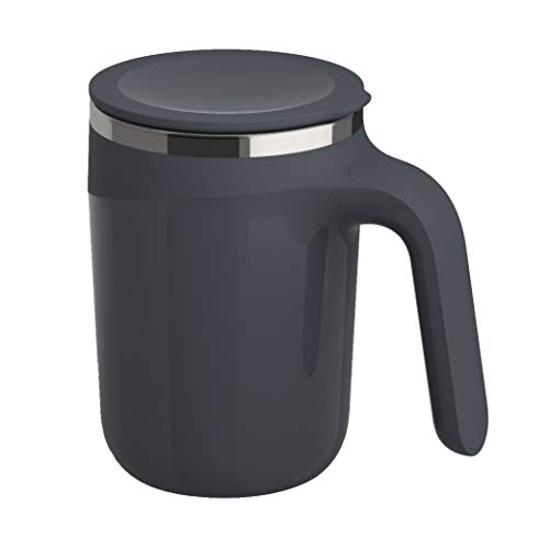 Image of Taiwan Doctor Stainless Steel Spill Proof Suction Mug with Flip Up Lid, Patented Design & Suction Technology,Hot & Cold- 2 Hours, Tea & Coffee Mug (480 ML) Dark Gray
