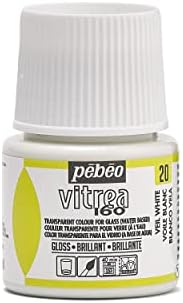 Pébéo Vitrea - Pintura para Cristal (45 ml), Color Blanco