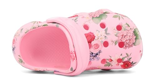 Image of INMINPIN Kids Cute Clogs Cartoon Garden Shoes Boys Girls Slides Slippers Indoor Outdoor Children Water Shower Beach Pool Sandals