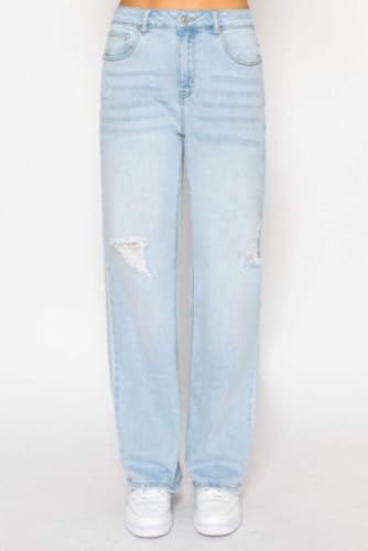 Wax Jean - Destructed Straight Jeans - 903813