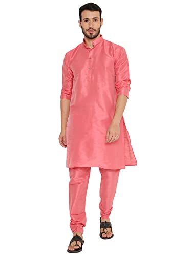 Image of Maharaja Banarasi Dupion Silk Kurta Pjama Set for Men