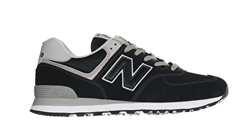 New Balance Tênis masculino 574 Core, Preto/branco, 11