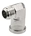 Anchor Fluid Power 690-20-16 Code 62 Carbon Steel 90 Degree Elbow JIC Thread Split Flange Adapter, 1.25" Tube Outer Diameter, 1.00" Flange Size, 1-5/8"-12 Thread, Carbon Steel