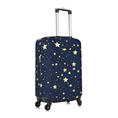 Navy Blue Sky And Star Print Luggage Cover For Suitcases, Travel Case Protector, Simple & Convenient Installation3