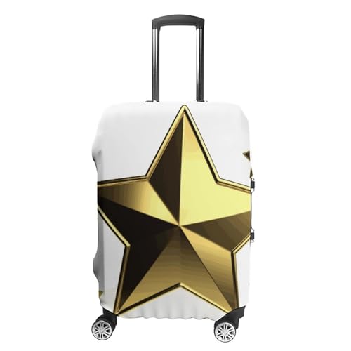 Gold Star Printed Luggage Cover Protector, Fits 18-32 Inch Luggage