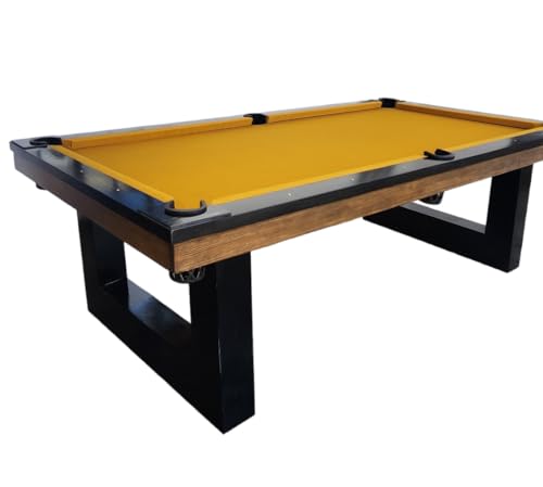 Review de Mesa billar frances los más solicitados. 29 Mesas de billar Minimalistas 100% Pino artesanamente hechas. (Nogal y Negro)